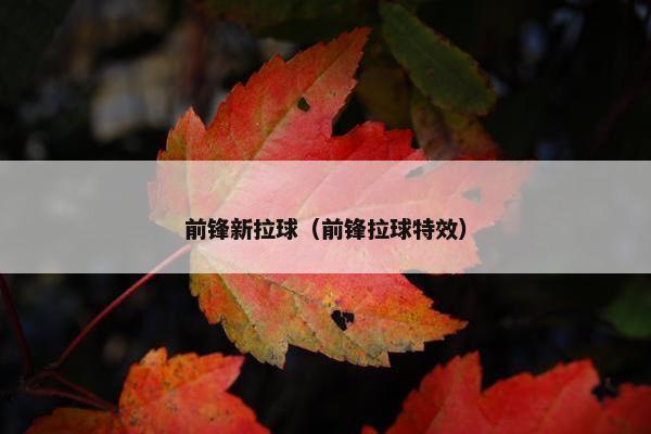 前锋新拉球（前锋拉球特效）