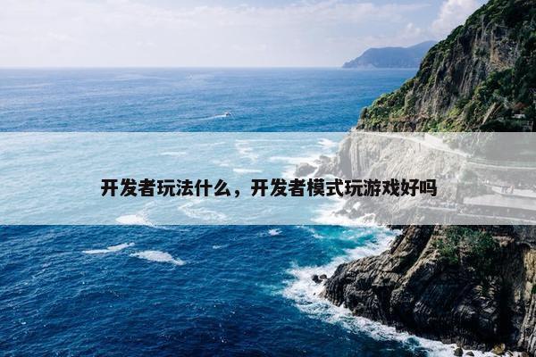 开发者玩法什么，开发者模式玩游戏好吗