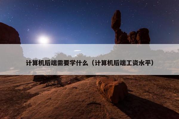 计算机后端需要学什么（计算机后端工资水平）