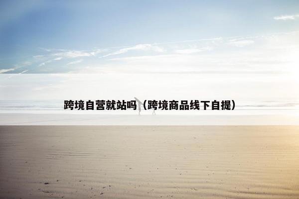 跨境自营就站吗（跨境商品线下自提）