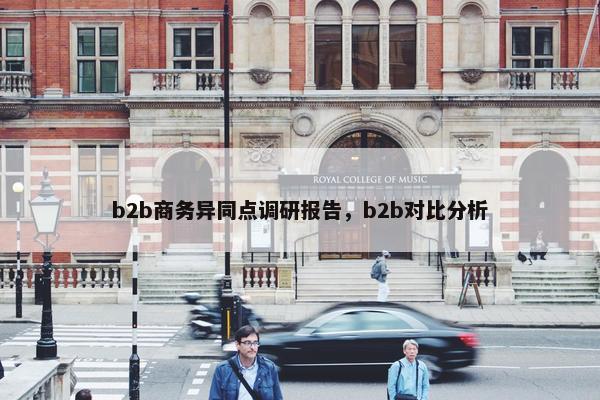 b2b商务异同点调研报告，b2b对比分析