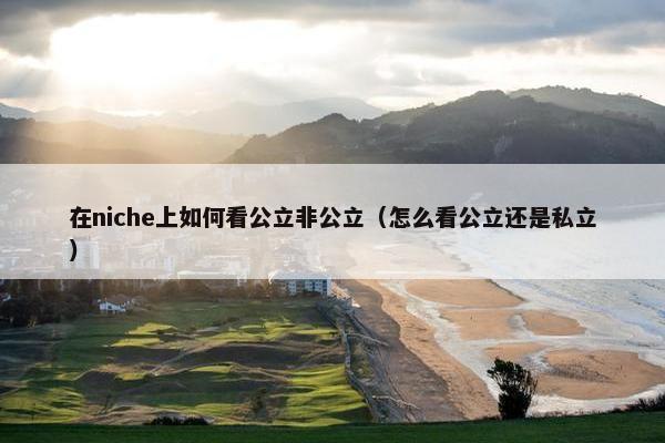 在niche上如何看公立非公立（怎么看公立还是私立）
