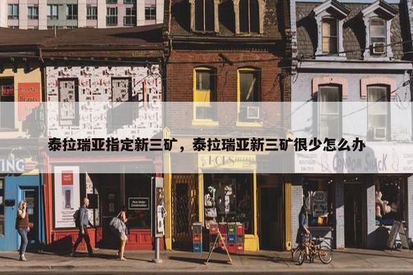 泰拉瑞亚指定新三矿，泰拉瑞亚新三矿很少怎么办