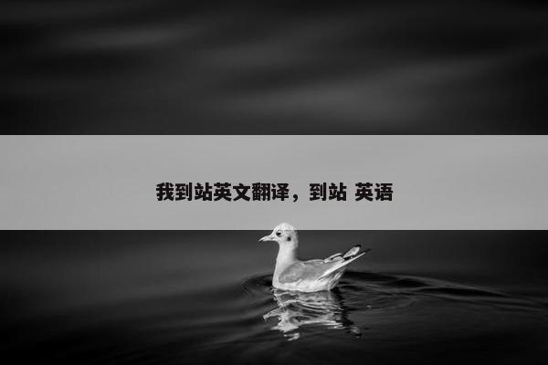 我到站英文翻译，到站 英语
