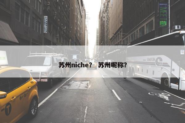 苏州niche？ 苏州呢称？