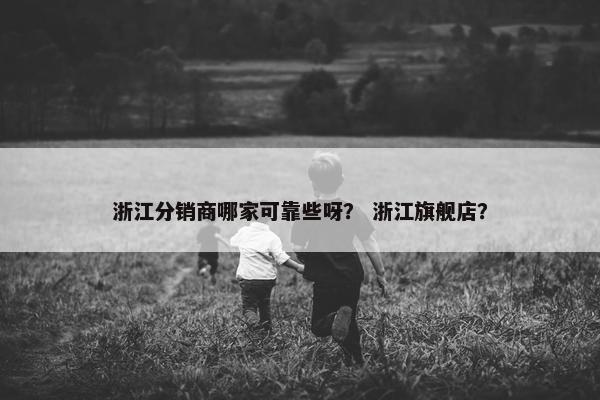 浙江分销商哪家可靠些呀？ 浙江旗舰店？