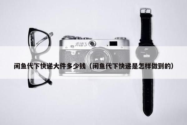 闲鱼代下快递大件多少钱（闲鱼代下快递是怎样做到的）