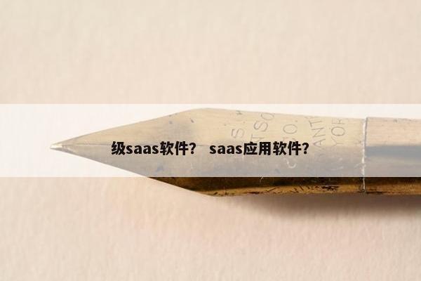 级saas软件？ saas应用软件？