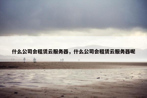 什么公司会租赁云服务器，什么公司会租赁云服务器呢
