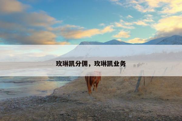 玫琳凯分佣，玫琳凯业务