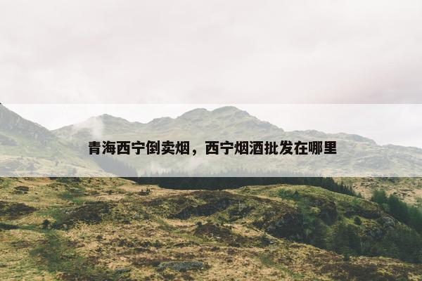 青海西宁倒卖烟，西宁烟酒批发在哪里