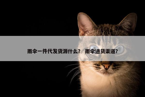 雨伞一件代发货源什么？ 雨伞进货渠道？