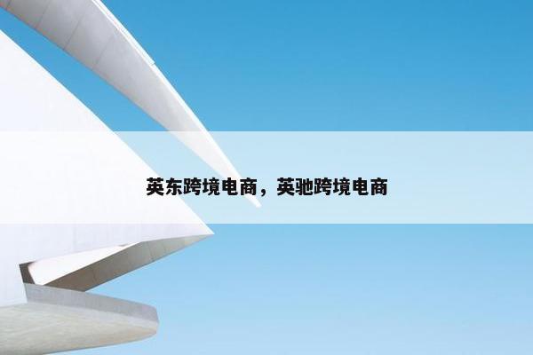 英东跨境电商，英驰跨境电商