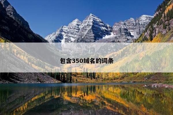 包含350域名的词条