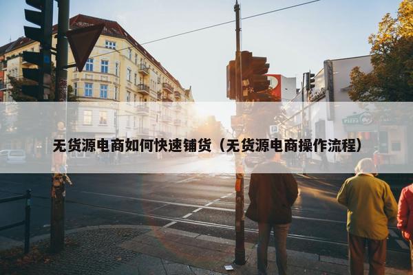 无货源电商如何快速铺货（无货源电商操作流程）