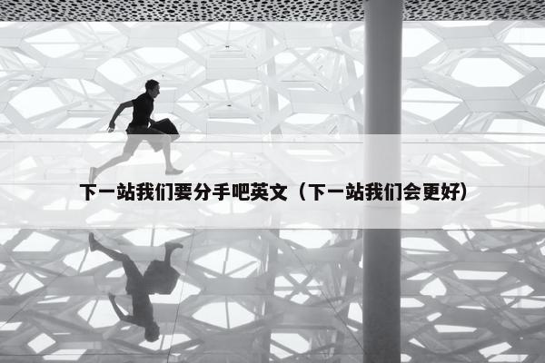 下一站我们要分手吧英文（下一站我们会更好）
