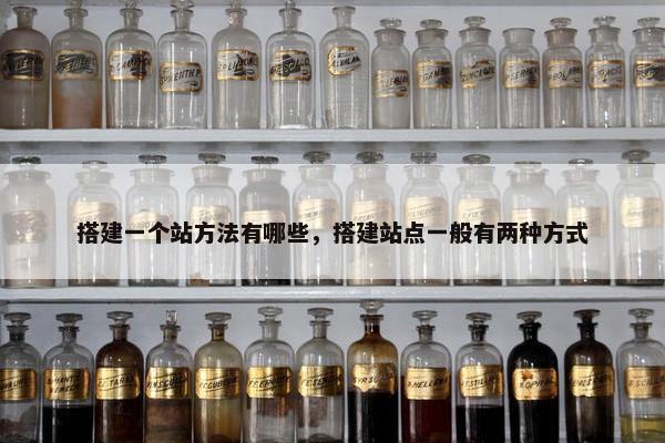 搭建一个站方法有哪些，搭建站点一般有两种方式