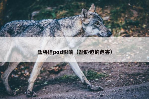 盐胁迫pod影响（盐胁迫的危害）
