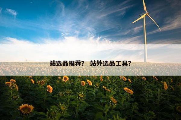 站选品推荐？ 站外选品工具？