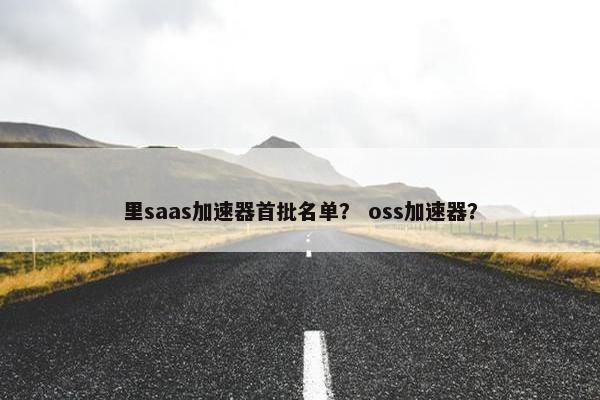 里saas加速器首批名单？ oss加速器？