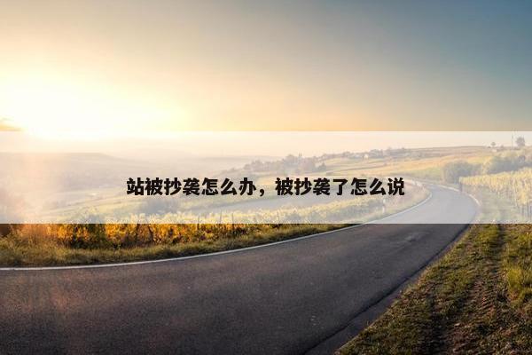 站被抄袭怎么办，被抄袭了怎么说