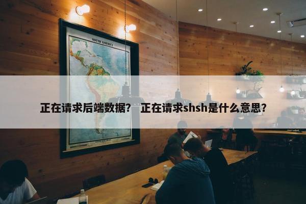 正在请求后端数据？ 正在请求shsh是什么意思？