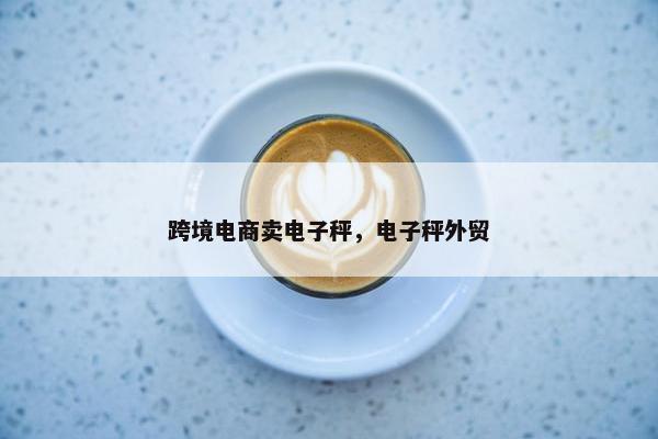 跨境电商卖电子秤，电子秤外贸