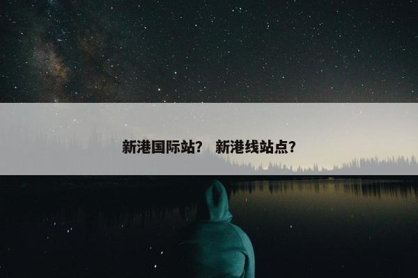 新港国际站？ 新港线站点？