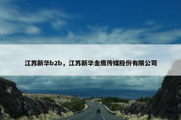 江苏新华b2b，江苏新华金鹰传媒股份有限公司