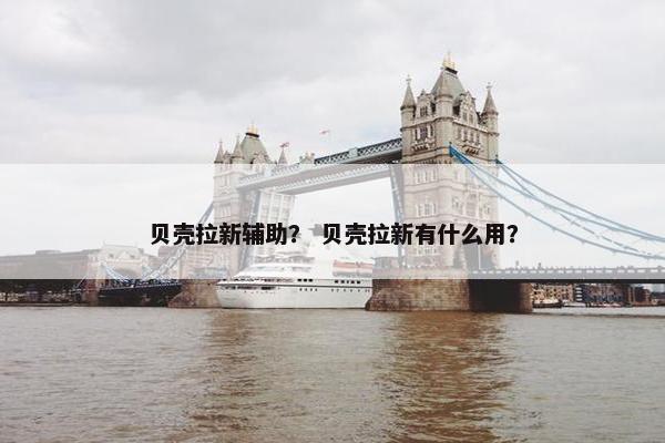 贝壳拉新辅助？ 贝壳拉新有什么用？