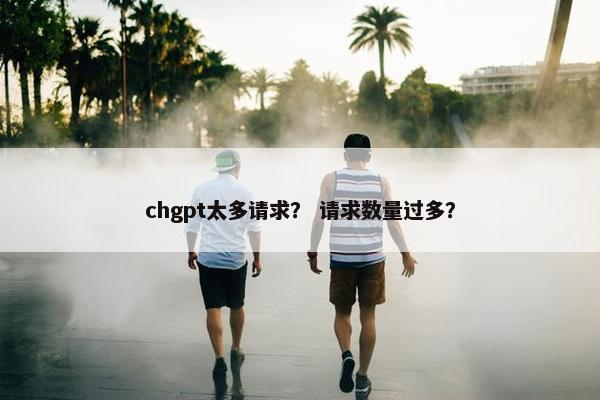 chgpt太多请求？ 请求数量过多？