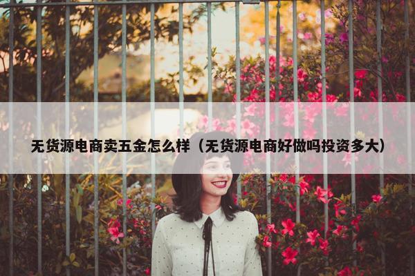 无货源电商卖五金怎么样（无货源电商好做吗投资多大）