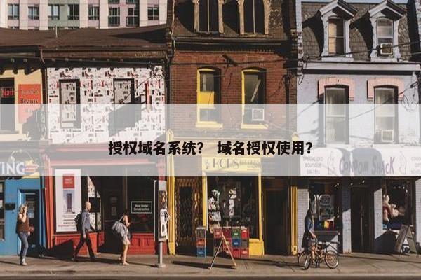 授权域名系统？ 域名授权使用？