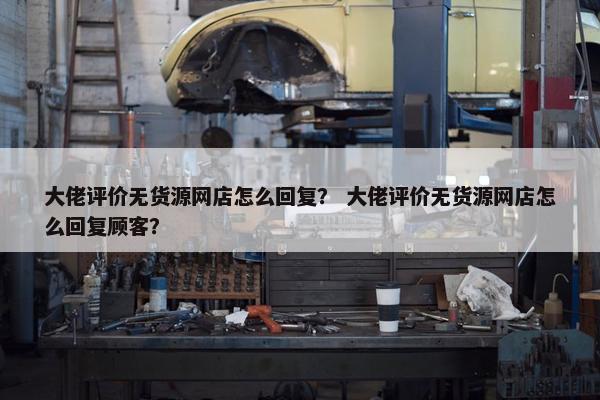 大佬评价无货源网店怎么回复? 大佬评价无货源网店怎么回复顾客?