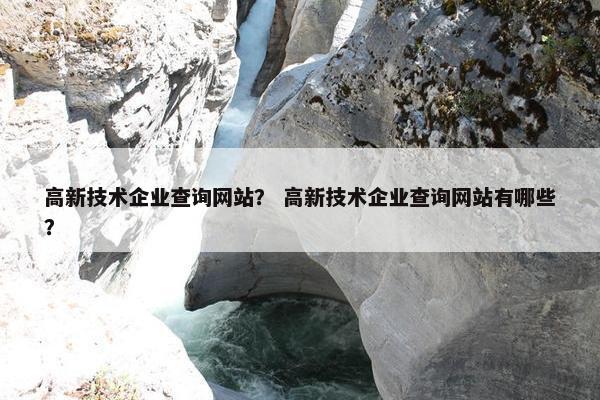 高新技术企业查询网站? 高新技术企业查询网站有哪些? 高新技术企业查询网站? 高新技术企业查询网站有哪些?