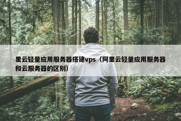 里云轻量应用服务器搭建vps(阿里云轻量应用服务器和云服务器的区别)
