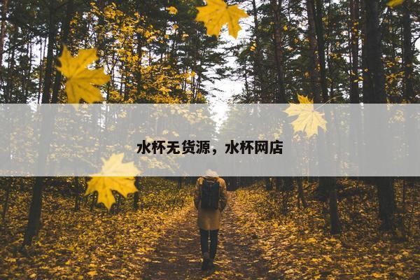 水杯无货源,水杯网店