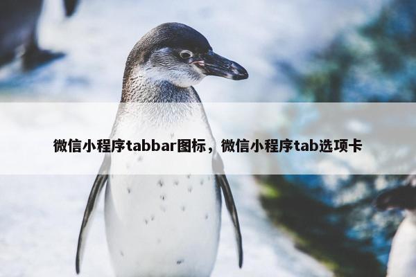 微信小程序tabbar图标，微信小程序tab选项卡