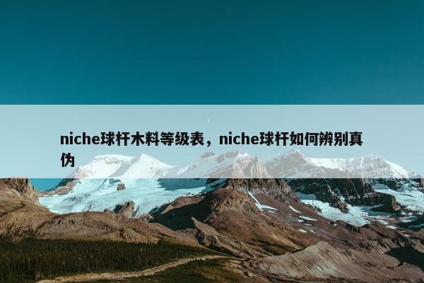 niche球杆木料等级表，niche球杆如何辨别真伪